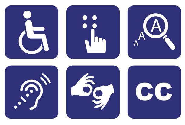 graphic illustrating various disabilities