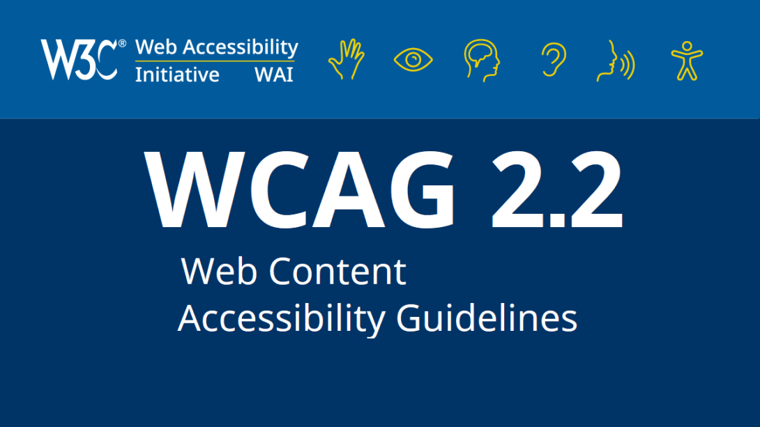 Illustration promoting WCAG version 2.2